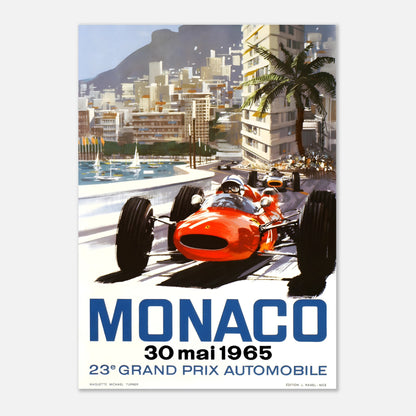 Poster 1965 - Monaco F1 Grand Prix