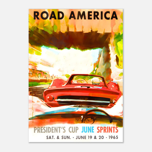 Poster 1965 - Road America International June Sprints