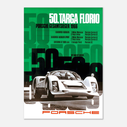 Poster 1966 - Targa Florio - Porsche