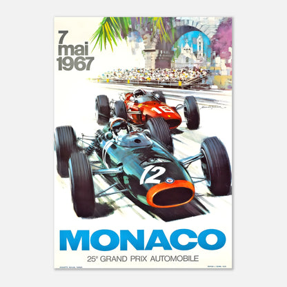 Poster 1967 - Monaco F1 Grand Prix