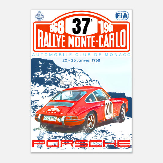 Poster 1968 - Monte-Carlo Rally