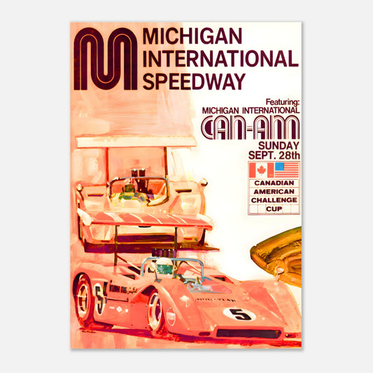 Poster 1969 - CanAm - Michigan International Speedway