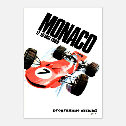 Poster 1969 - Monaco F1 Grand Prix