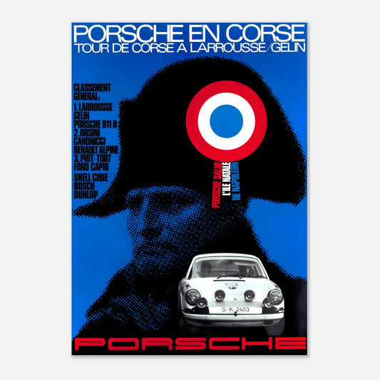 Poster 1969 - Tour de Corse - Porsche