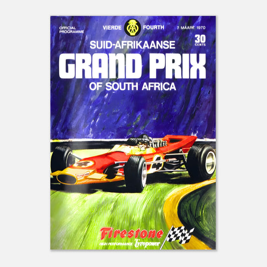 Poster 1970 - South African F1 Grand Prix - Kyalami Circuit