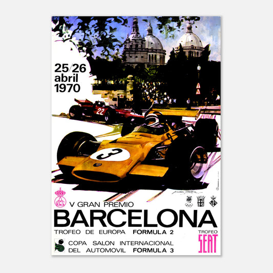 Poster 1970 - Spanish F1 Grand Prix - Barcelona Montjuïc
