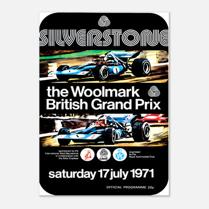 Poster 1971 - British F1 Grand Prix - Silverstone