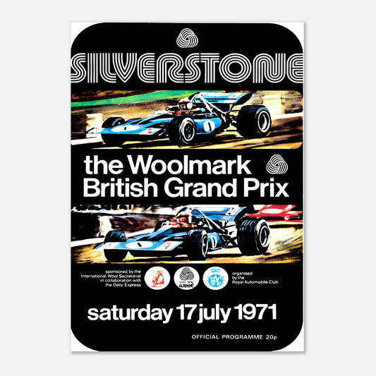 Poster 1971 - British F1 Grand Prix - Silverstone