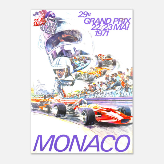 Poster 1971 - Monaco F1 Grand Prix