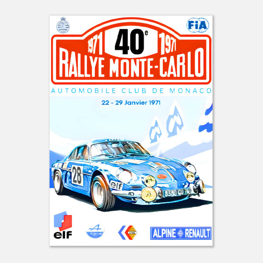 Poster 1971 - Monte-Carlo Rally