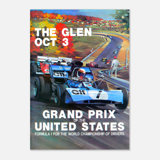 Poster 1971 - United States F1 Grand Prix - Watkins Glen
