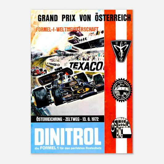 Poster 1972 - Austrian F1 Grand Prix - Österreichring