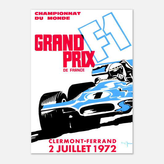 Poster 1972 - French F1 Grand Prix - Clermont-Ferrand