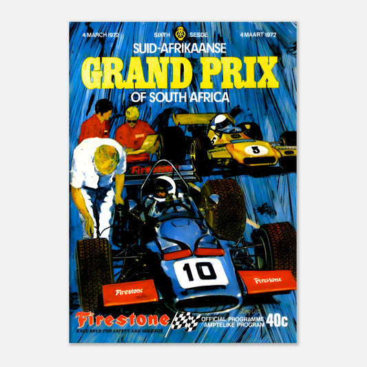 Poster 1972 - South African F1 Grand Prix - Kyalami Circuit