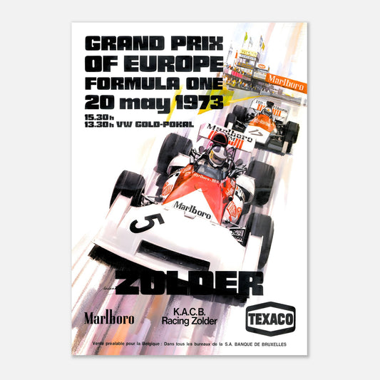 Poster 1973 - Belgian F1 Grand Prix - Zolder