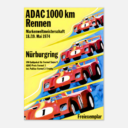 Poster 1974 - 1000 km Nürburgring