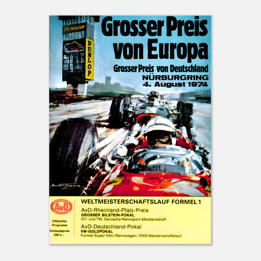 Poster 1974 - German F1 Grand Prix - Nürburgring
