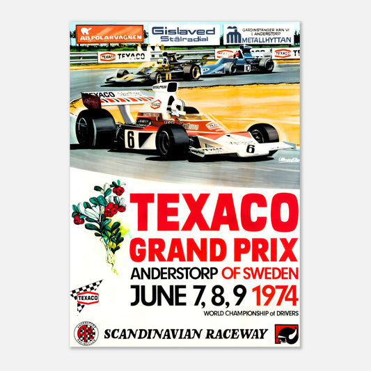 Poster 1974 - Swedish F1 Grand Prix - Anderstorp