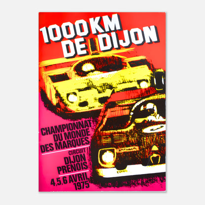 Poster 1975 - 1000 km Dijon - Dijon Prenois