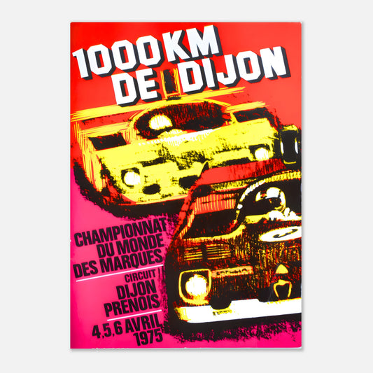 Poster 1975 - 1000 km Dijon - Dijon Prenois