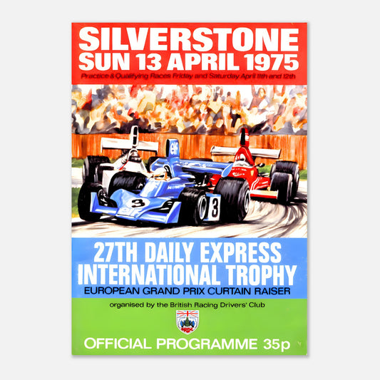 Poster 1975 - British F1 Grand Prix - Silverstone