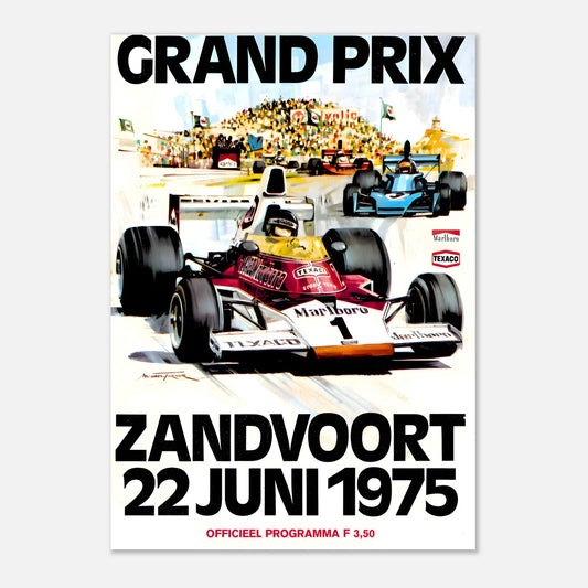 Poster 1975 - Dutch F1 Grand Prix - Zandvoort