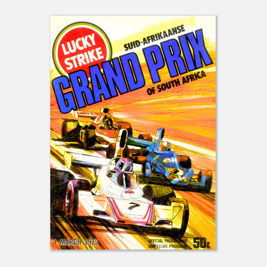 Poster 1975 - South African F1 Grand Prix - Kyalami