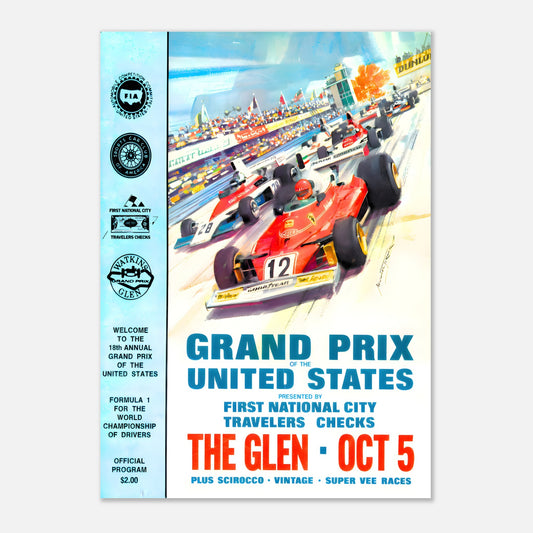 Poster 1975 - United States F1 Grand Prix - Watkins Glen