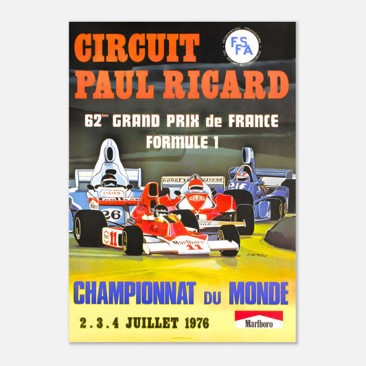 Poster 1976 - French F1 Grand Prix - Circuit Paul Ricard