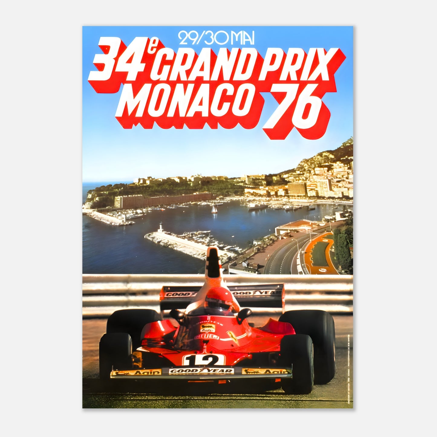 Poster 1976 - Monaco F1 Grand Prix