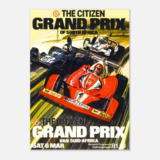 Poster 1976 - South African F1 Grand Prix - Kyalami