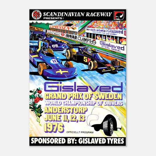 Poster 1976 - Swedish F1 Grand Prix - Anderstorp