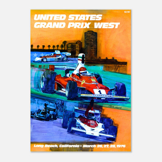 Poster 1976 - United States West F1 Grand Prix - Long Beach