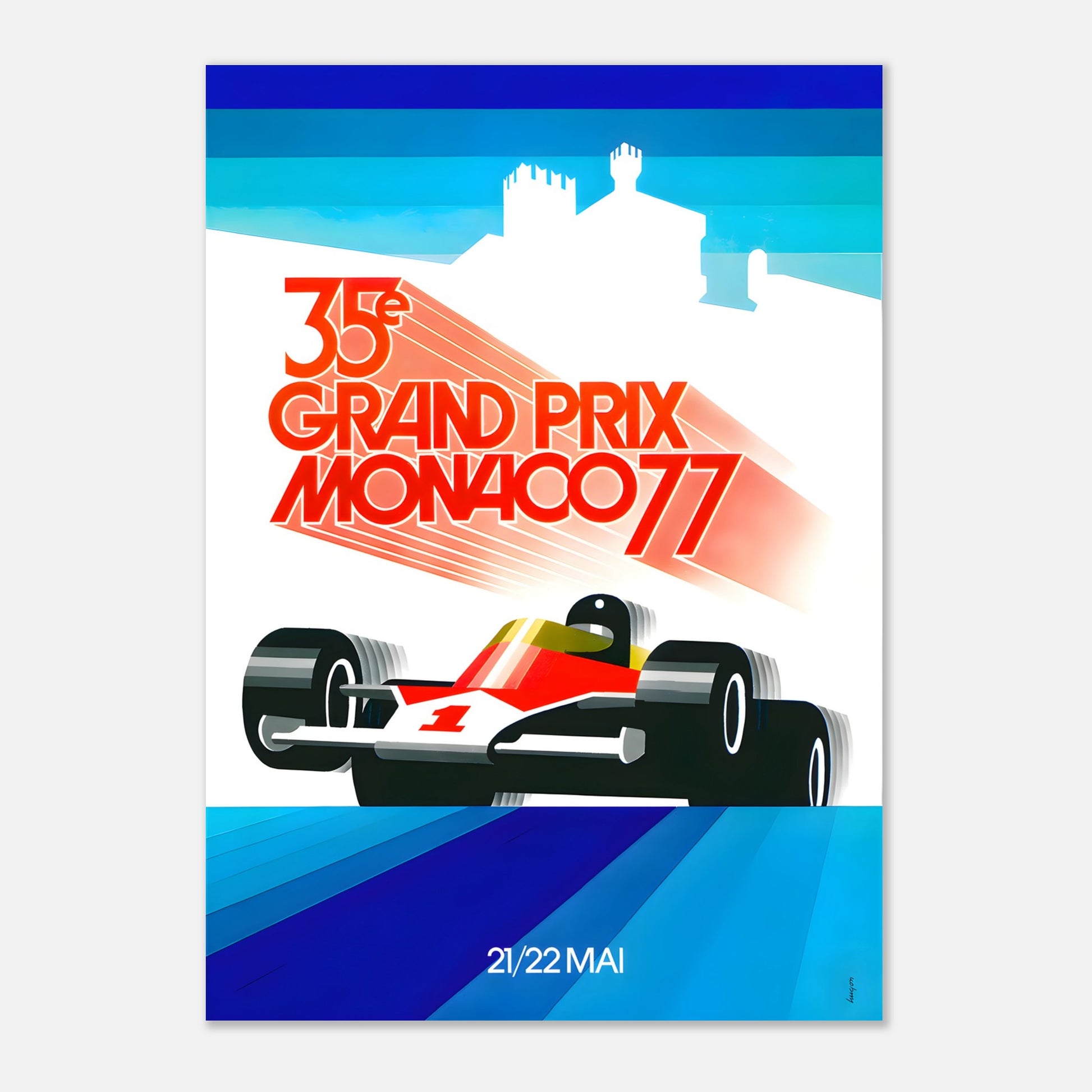 Poster 1977 - Monaco F1 Grand Prix