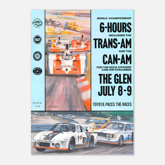 Poster 1978 - 6 hours, the Trans-Am and the Can-Am The Glen