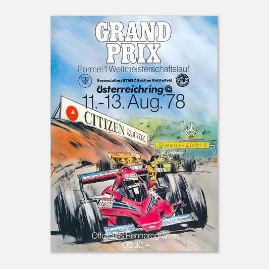 Poster 1978 - Austrian F1 Grand Prix - Österreichring