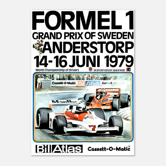 Poster 1979 - Swedish F1 Grand Prix - Anderstorp