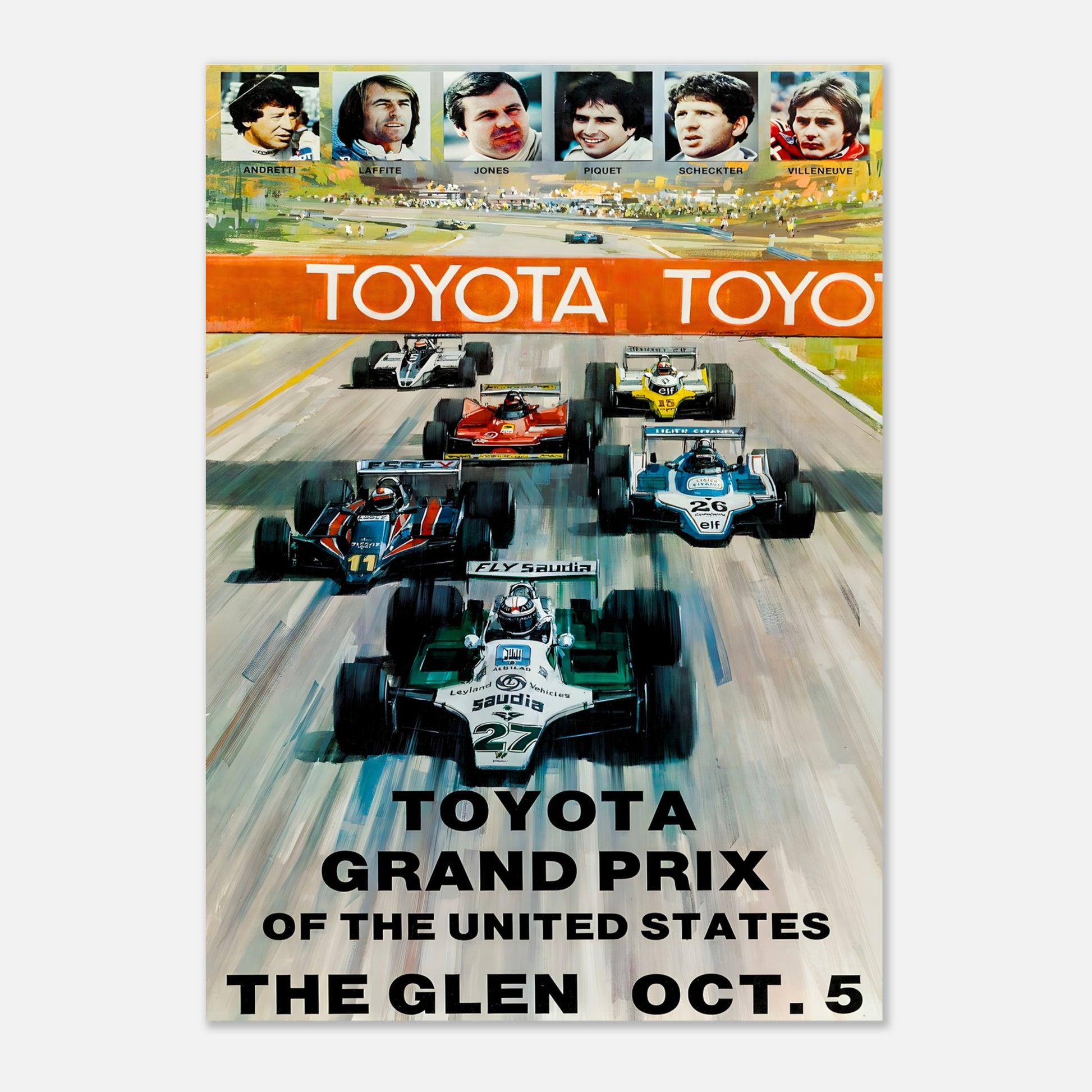 Poster 1980 - United States F1 Grand Prix - Watkins Glen