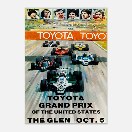Poster 1980 - United States F1 Grand Prix - Watkins Glen