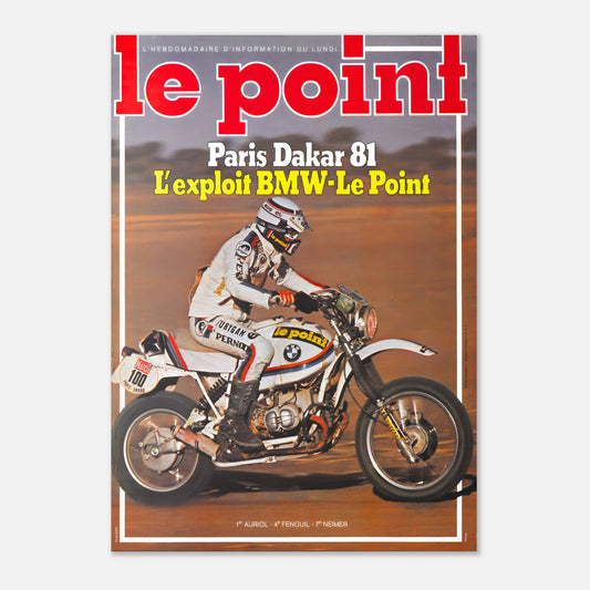Poster 1981 - Paris Dakar L'exploit BMW - Le Point