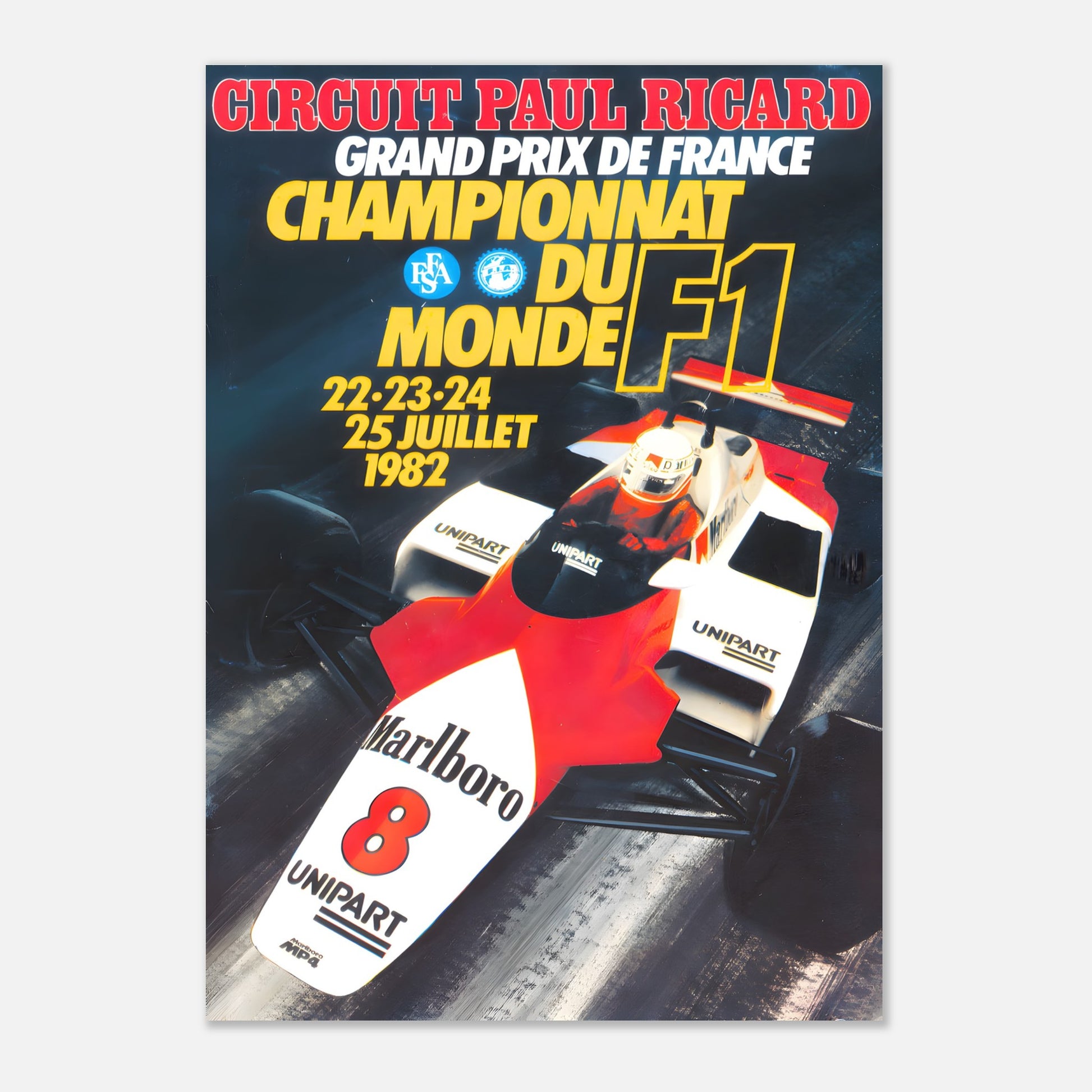 Poster 1982 - French F1 Grand Prix - Circuit Paul Ricard