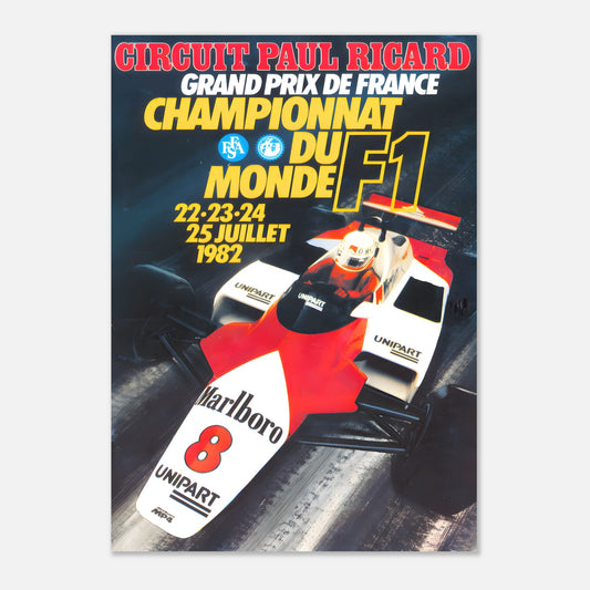 Poster 1982 - French F1 Grand Prix - Circuit Paul Ricard