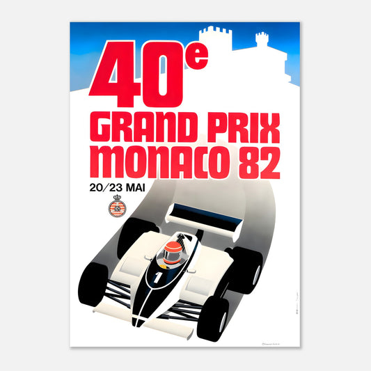 Poster 1982 - Monaco F1 Grand Prix