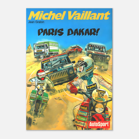 Poster 1982 - Paris Dakar - Michel Vaillant
