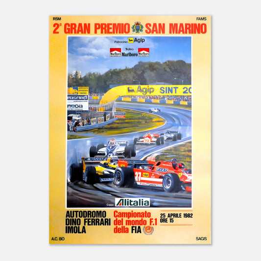 Poster 1982 - San Marino F1 Grand Prix - Autodromo Dino Ferrari Imola