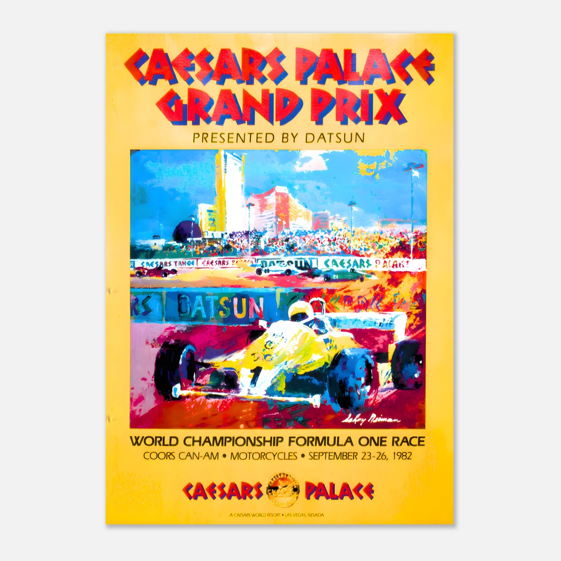 Poster 1982 - United States F1 Grand Prix - Caesars Palace