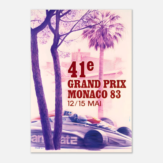 Poster 1983 - Monaco F1 Grand Prix