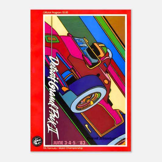 Poster 1983 - United States F1 Grand Prix - Detroit