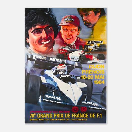 Poster 1984 - French F1 Grand Prix - Dijon Prenois