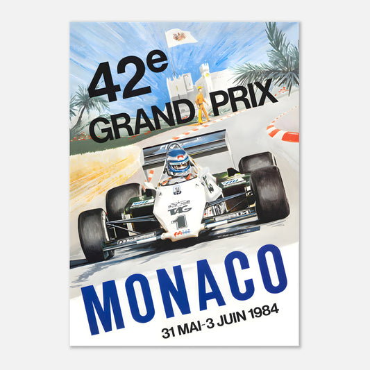 Poster 1984 - Monaco F1 Grand Prix